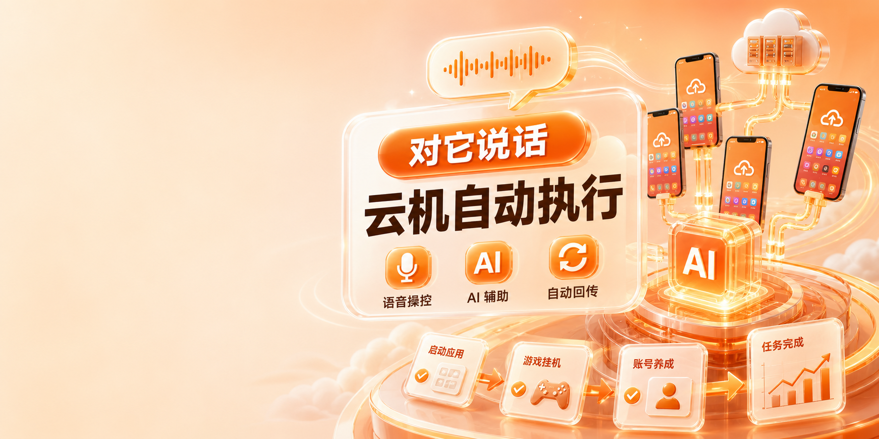 龙虾云手机 AI 能力说明图